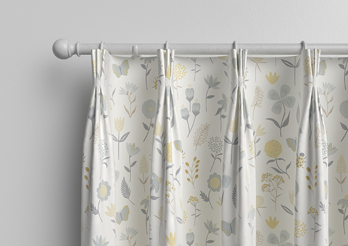 Floral Whimsy, Burnt Yellow - Made to Measure Curtains - Image 11